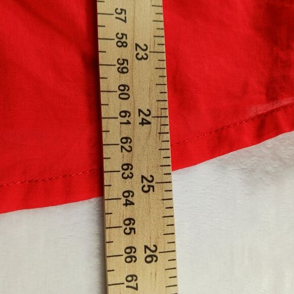 Tory Burch Designer Equestrian Rodeo Shirt. Woman's 8. Orange. 100% Cotton...... - Picture 10 of 12